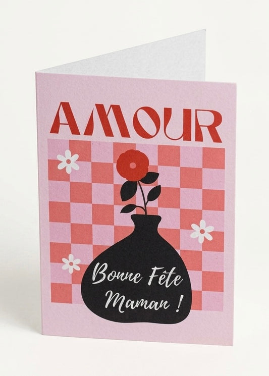 Carte Fête des Mères Originale - Amour | Illustration Paris | Maison des Souhaits