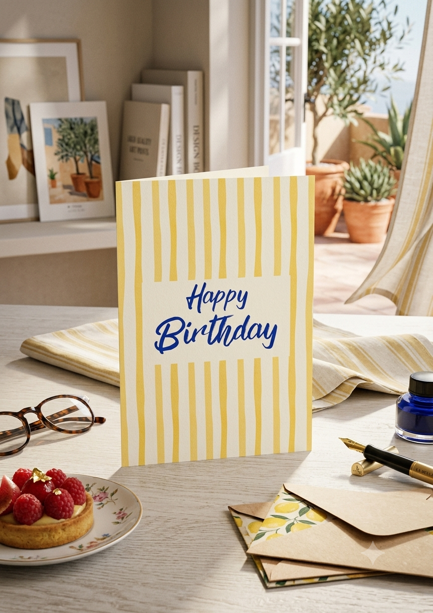 Carte d'anniversaire "Dolce Vita"